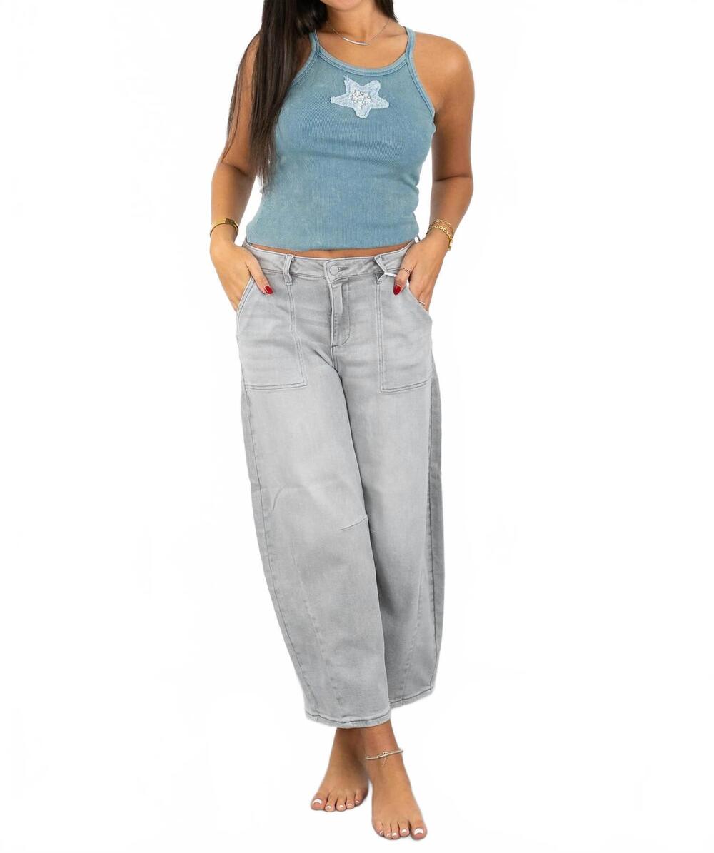 NEW RISEN stormy barrel jeans in grey